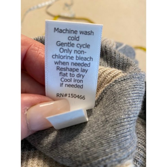 Market & Spruce Long Striped Sweater Medium - Picture 6 of 7